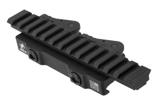 American Defense Picatinny rail riser with 13 slots and QD lever